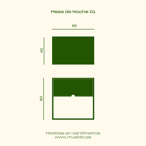 Mesa de noche Qori