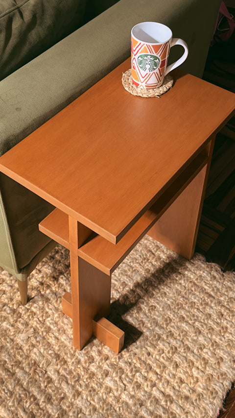 Vesper asymmetrical side table