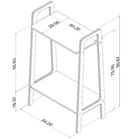 Ayllu 2-tier shelf